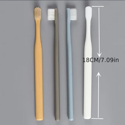 Soft-Bristled Manual Toothbrush Set for Adults (4pcs)